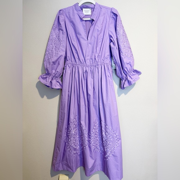 Tuckernuck Dresses & Skirts - Tuckernuck Hyacinth House Lavender Embroidery Dowling Midi Dress
